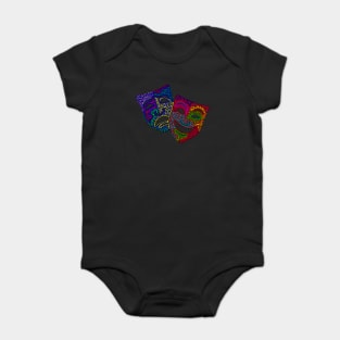 comedy & Tragedy Masks Baby Bodysuit